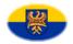 Oval vignette flag of Upper Silesia (Prussian Province)
