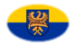 Oval vignette flag of Upper Silesia (Prussian Province)