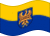 Static waving flag of Upper Silesia (Prussian Province)