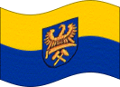 Static waving flag of Upper Silesia (Prussian Province)