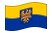 Waving flag of Upper Silesia (Prussian Province)