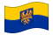 Waving flag of Upper Silesia (Prussian Province)