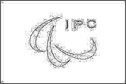 Outline of the flag of International Paralympic Committee (IPC) to color