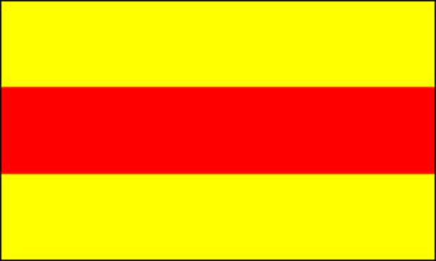 Flag Baden without coat of arms