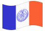 Animated flag New York City