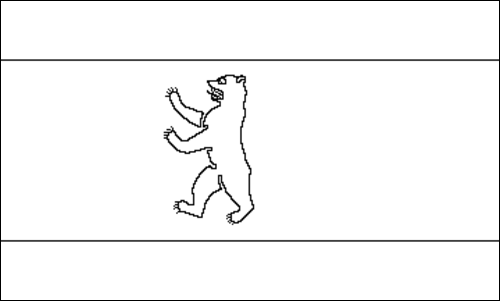 Outline of the flag of West Berlin (West Berlin) to color
