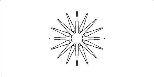 Outline of the flag of Macedonia (1992-1995) to color