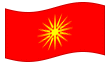 Animated flag Macedonia (1992-1995)
