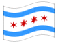 Animated flag Chicago