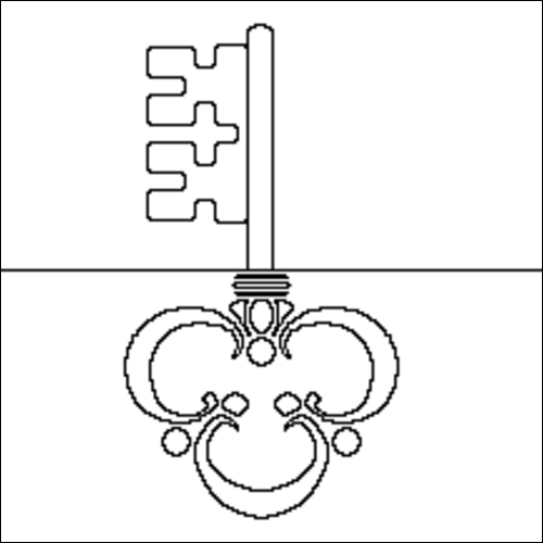 Outline of the flag of Obwalden to color
