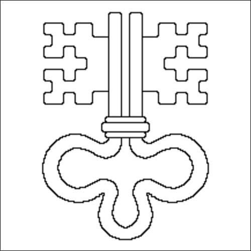 Outline of the flag of Nidwalden to color