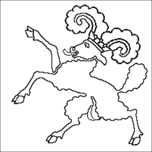 Outline of the flag of Schaffhausen to color