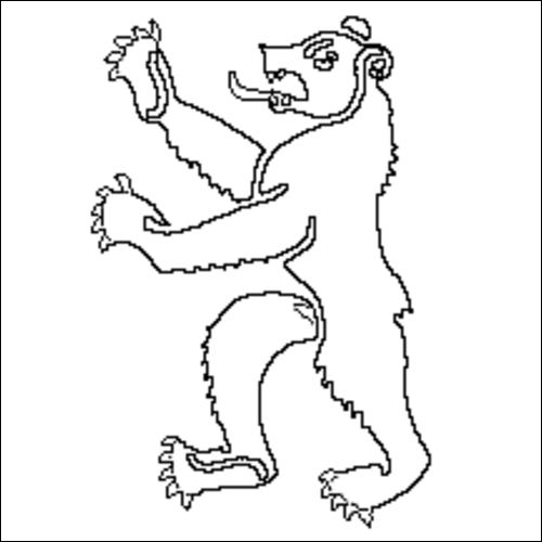Outline of the flag of Appenzell-Innerrhoden to color