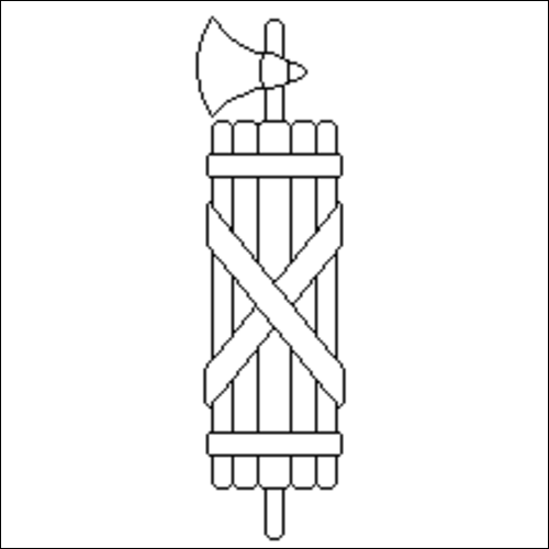 Outline of the flag of Saint gallen to color