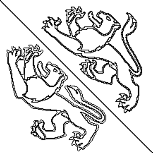 Outline of the flag of Thurgau to color