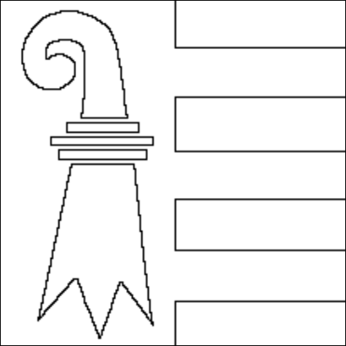 Outline of the flag of Jura to color