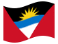 Animated flag Antigua and Barbuda