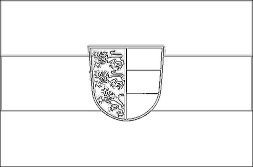 Outline of the flag of Carinthia (service flag) to color