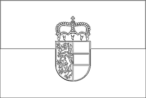 Outline of the flag of Salzburg (service flag) to color