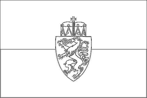 Outline of the flag of Styria (service flag) to color