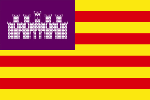 Flag Balearic Islands, Banner Balearic Islands