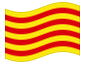 Animated flag Catalonia