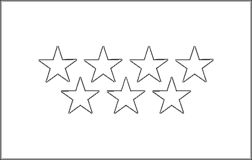 Outline of the flag of Madrid to color