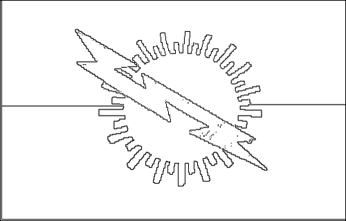Outline of the flag of Zulia to color