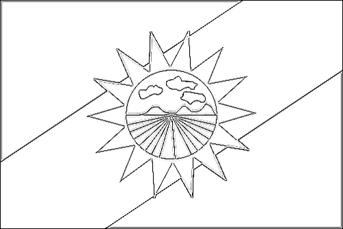 Outline of the flag of Yaracuy to color