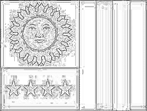 Outline of the flag of Vargas to color
