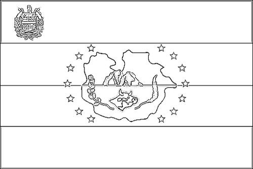 Outline of the flag of Guárico to color