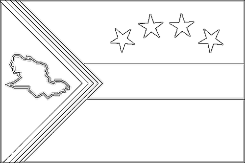 Outline of the flag of Delta Amacuro to color