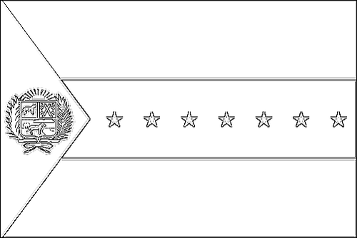 Outline of the flag of Apure to color