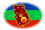 Oval vignette flag of Amazonas