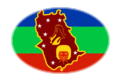 Oval vignette flag of Amazonas
