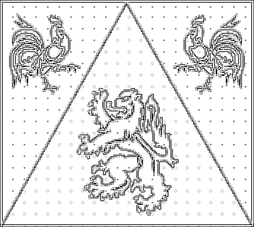 Outline of the flag of Walloon Brabant to color