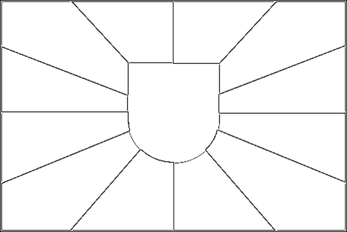 Outline of the flag of West Flanders to color