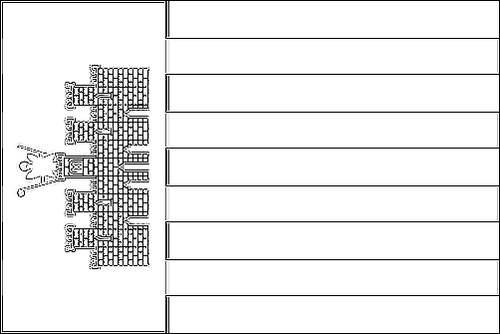 Outline of the flag of Mallorca to color