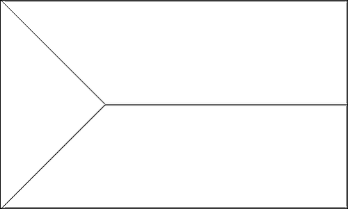 Outline of the flag of El Hierro to color