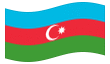 Animated flag Azerbaijan