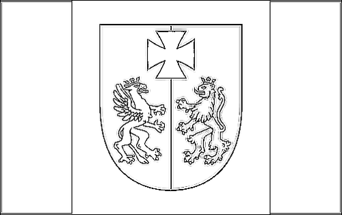 Outline of the flag of Carpathian Foothills (Podkarpackie) to color