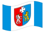 Animated flag Carpathian Foothills (Podkarpackie)