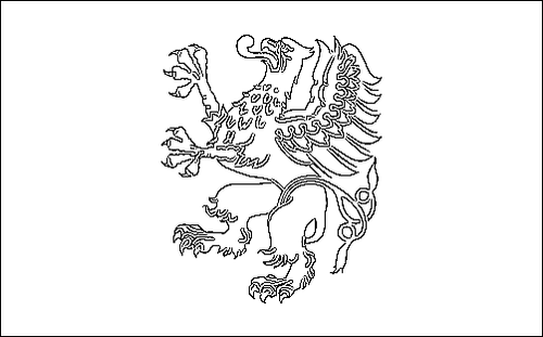 Outline of the flag of Pomerania (Pomorskie) to color