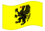 Animated flag Pomerania (Pomorskie)