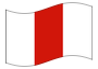 Animated flag West Pomerania (Zachodniopomorskie)