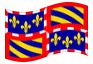Animated flag Burgundy (Bourgogne)