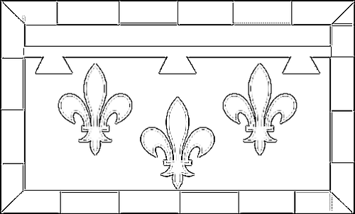 Outline of the flag of Centre to color