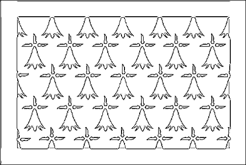 Outline of the flag of Limousin to color