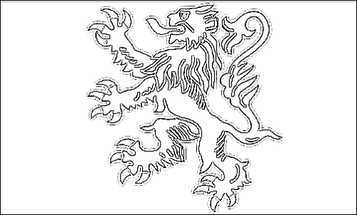 Outline of the flag of Nord-Pas-de-Calais to color