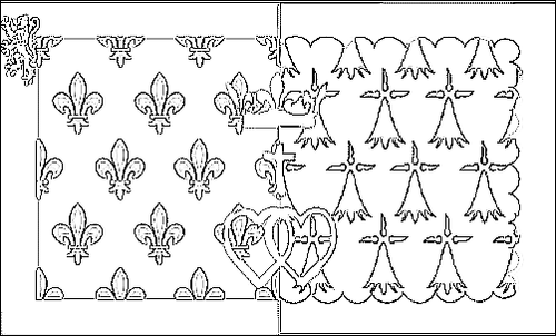 Outline of the flag of Pays de la Loire to color